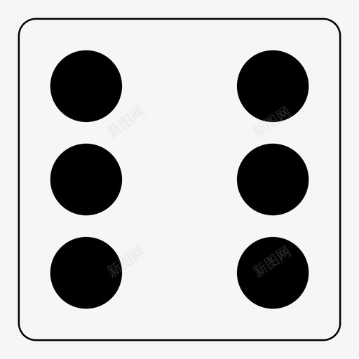 骰子6骰子赌博图标svg_新图网 https://ixintu.com 6 射击 赌博 骰子 骰子6