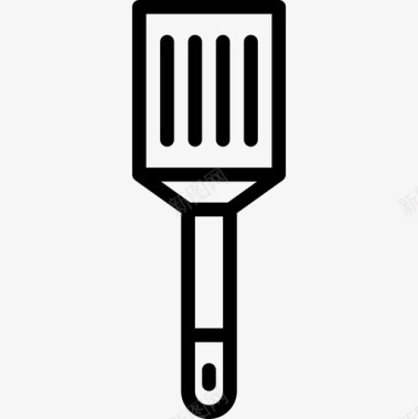 抹刀厨房工具17线状图标图标
