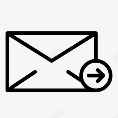 已发送邮件电子邮件消息和电话图标图标