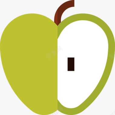 苹果水果和蔬菜28扁平图标图标