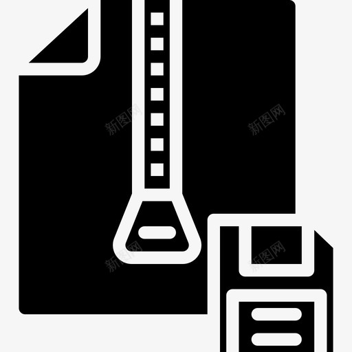 保存存档文件11填充图标svg_新图网 https://ixintu.com 保存存档 填充 文件11