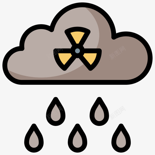 酸雨核元素3线状颜色图标svg_新图网 https://ixintu.com 核元素3 线状颜色 酸雨