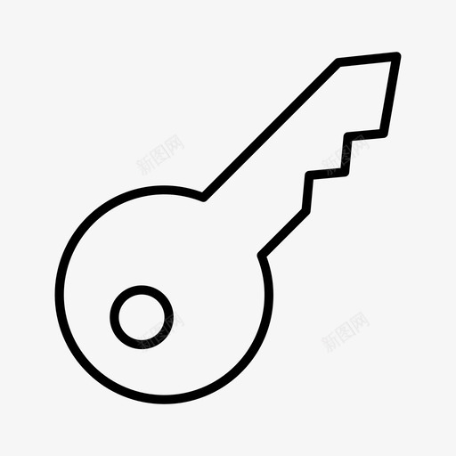 钥匙房子钥匙万能钥匙图标svg_新图网 https://ixintu.com 万能 房子 用户界面 钥匙