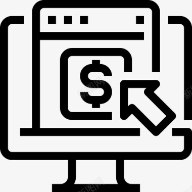 网上购物信用电子邮件图标图标