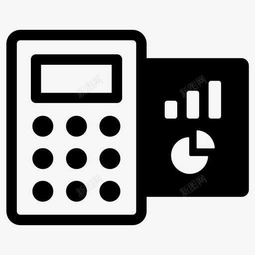会计计算器财务图标svg_新图网 https://ixintu.com 会计 报告 税务 计算器 财务