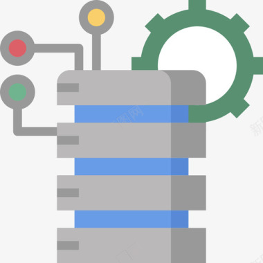 数据库网络技术2平面图标图标