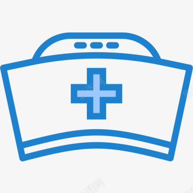护士健康护理28蓝色图标图标