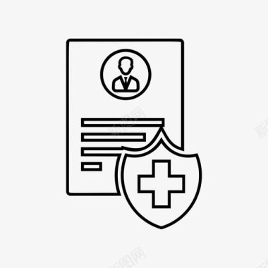 医疗保险健康计划主要医疗图标图标