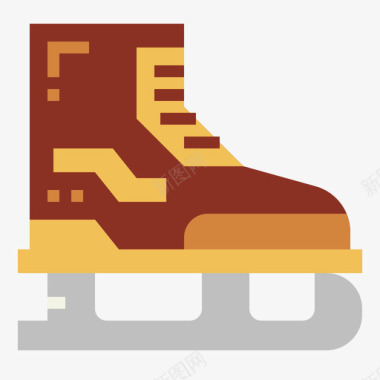 溜冰鞋冬季70平底鞋图标图标