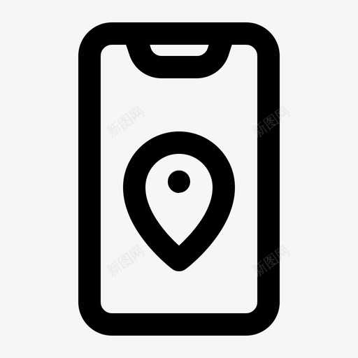gps地理定位标记图标svg_新图网 https://ixintu.com gps pin 图标 地理 定位 导航 旅行 标记