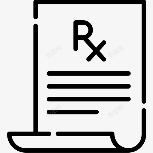 处方药房35线性图标svg_新图网 https://ixintu.com 处方 线性 药房35