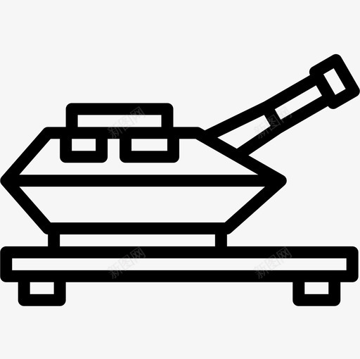 坦克陆军8直线型图标svg_新图网 https://ixintu.com 坦克 直线 线型 陆军