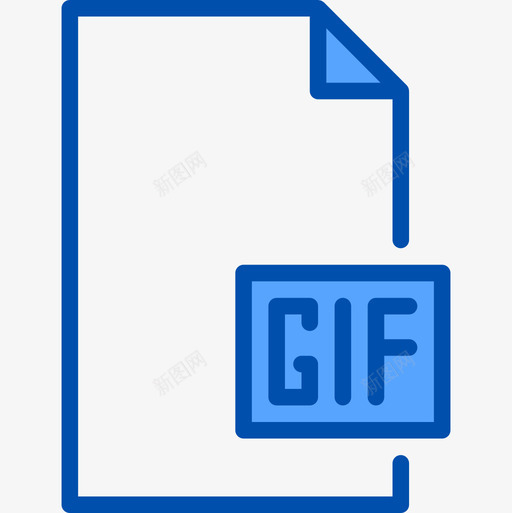 Gif文件和文件夹12蓝色图标svg_新图网 https://ixintu.com Gif 文件和文件夹12 蓝色