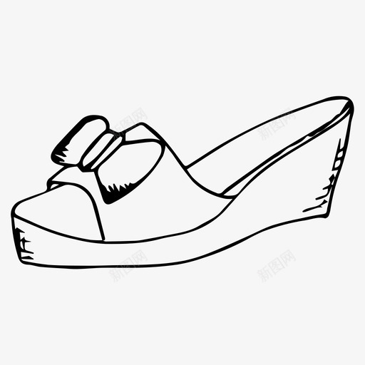 鞋木屐鞋类图标svg_新图网 https://ixintu.com 木屐 衣柜 鞋类