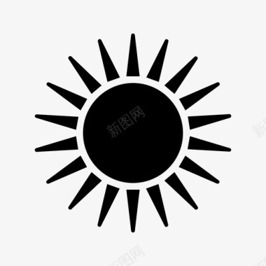 太阳夏天阳光图标图标