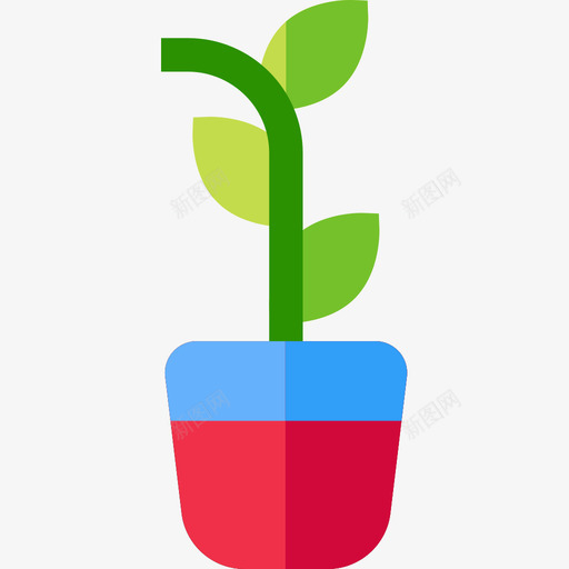 植物弹簧54扁平图标svg_新图网 https://ixintu.com 弹簧 扁平 植物