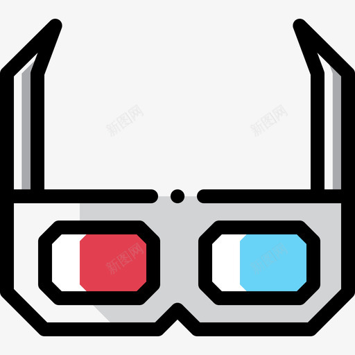 3d眼镜多媒体49色彩省略图标svg_新图网 https://ixintu.com 3d 多媒体 省略 眼镜 色彩