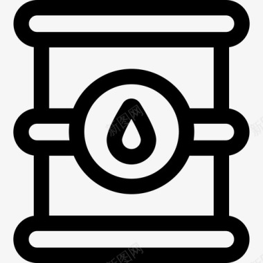 水桶工厂39线性图标图标