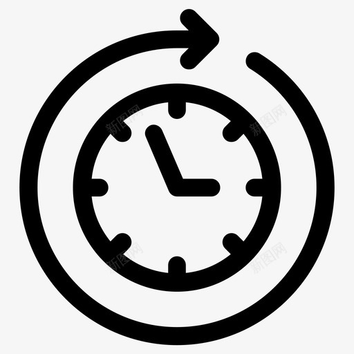 时间时钟预见图标svg_新图网 https://ixintu.com 时钟 时间 等等 预见