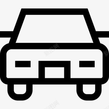 汽车交通和驾驶3直线图标图标