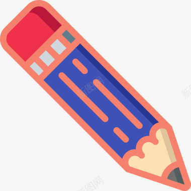 铅笔文具60线颜色图标图标