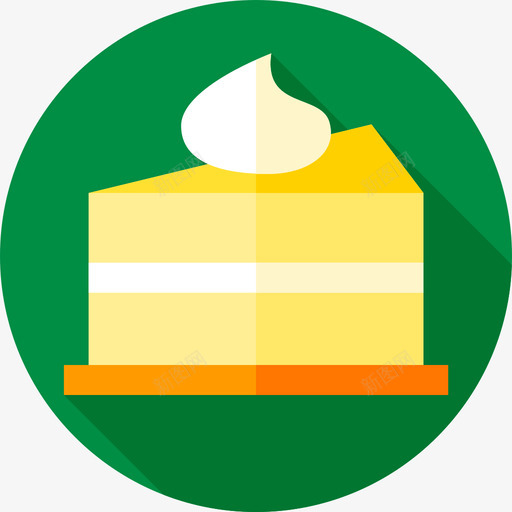 芝士蛋糕爱尔兰5平的图标svg_新图网 https://ixintu.com 平的 爱尔兰 芝士 蛋糕