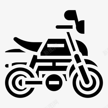 自行车摩托车骑乘图标图标