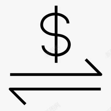 货币交易财务转账图标图标