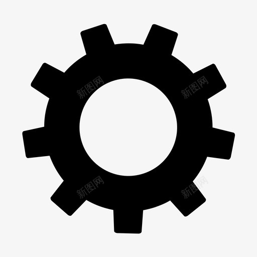 齿轮小齿轮设置图标svg_新图网 https://ixintu.com 小齿轮 技术 设置 齿轮