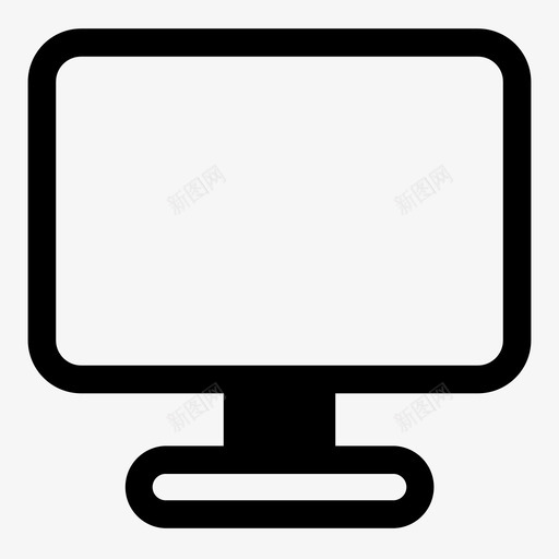 电脑显示器电脑游戏图标svg_新图网 https://ixintu.com led 显示器 游戏 电脑