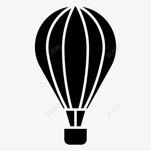 热气球飞行运输图标svg_新图网 https://ixintu.com 热气球 运输 飞行