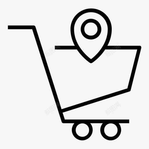 购物地图位置购物线路图标集1svg_新图网 https://ixintu.com 位置 购物地图 购物线路图标集1