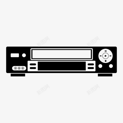 录像机90年代播放器图标svg_新图网 https://ixintu.com 90年代 录像机 播放器