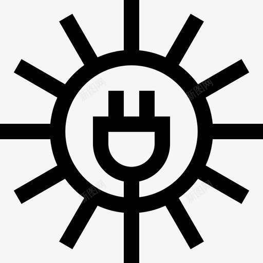 太阳能生态学172线性图标svg_新图网 https://ixintu.com 太阳能 生态学 线性
