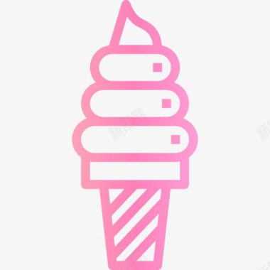 冰淇淋冰淇淋19梯度冰淇淋图标图标