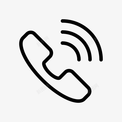 呼叫通信座机图标svg_新图网 https://ixintu.com 呼叫 图标 字形 座机 接收器 电话 网络 通信 通信线路