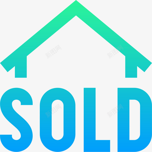 出售房地产137梯度图标svg_新图网 https://ixintu.com 出售 房地产137 梯度