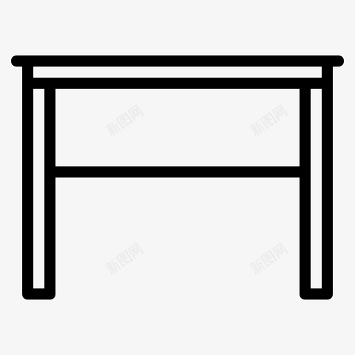 桌子家具内部图标svg_新图网 https://ixintu.com 内部 内部和家具 家具 桌子