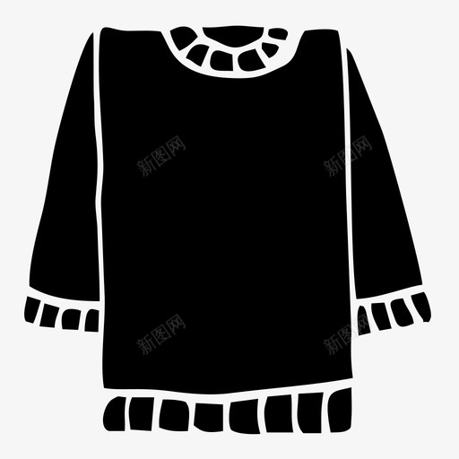 毛衣衣服装备图标svg_新图网 https://ixintu.com 图标 字形 毛衣 物品 男人 衣服 装备