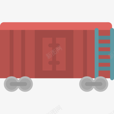 货车9月物流4号扁平图标图标