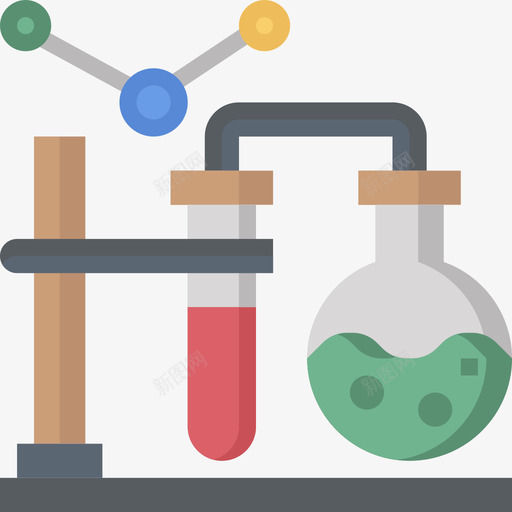 烧瓶遗传学和生物工程2扁平图标svg_新图网 https://ixintu.com 扁平 烧瓶 遗传学和生物工程2