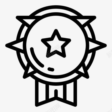 盾徽奖章荣誉图标图标