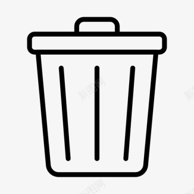 删除垃圾箱回收站图标图标