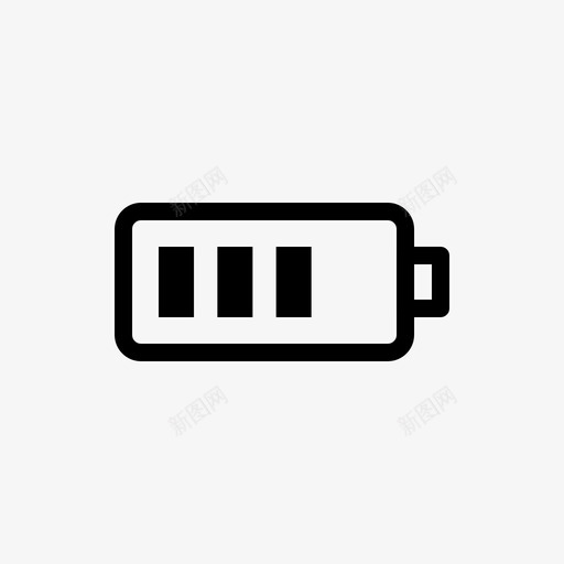 电池指示器移动电源图标svg_新图网 https://ixintu.com 指示器 用户界面 电池 电源 移动 轮廓