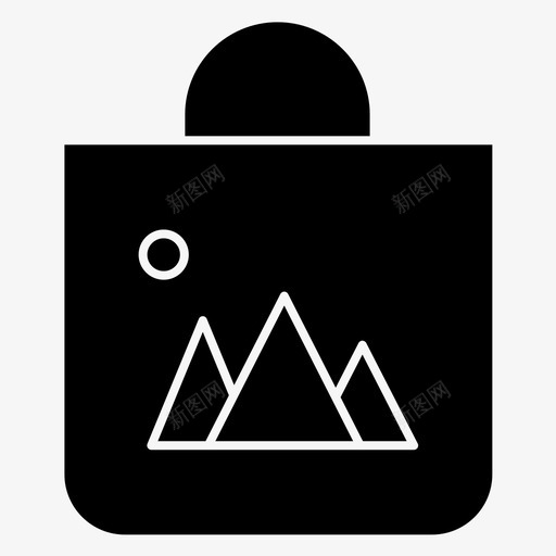 品牌包钱包图标svg_新图网 https://ixintu.com 品牌 实心 标志 标志符 符号 购物袋 钱包