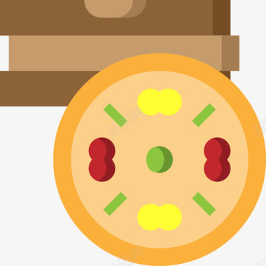 披萨烧烤和烧烤派对2平铺图标图标