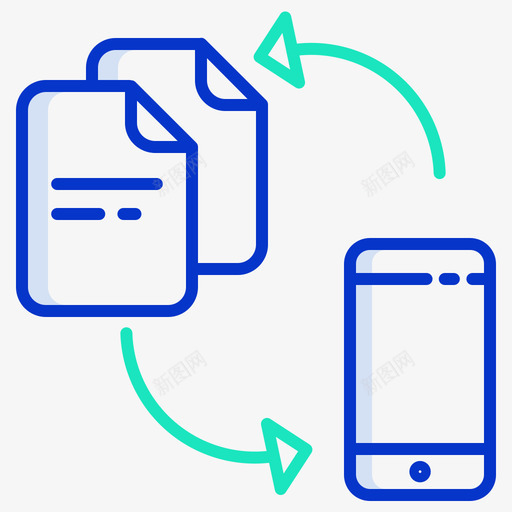 传输移动应用程序19轮廓颜色图标svg_新图网 https://ixintu.com 传输 应用程序 移动 轮廓 颜色