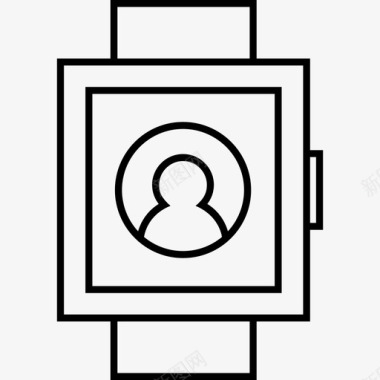 智能手表头像联系人用户图标图标