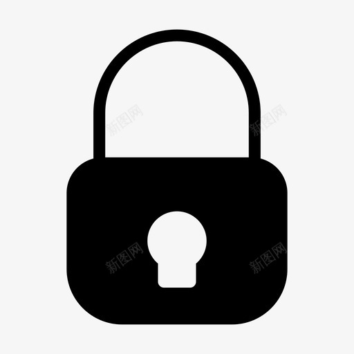 锁挂锁专用图标svg_新图网 https://ixintu.com 48px 专用 互联网 保护 安全 安全线 挂锁 标志 标志符 符号