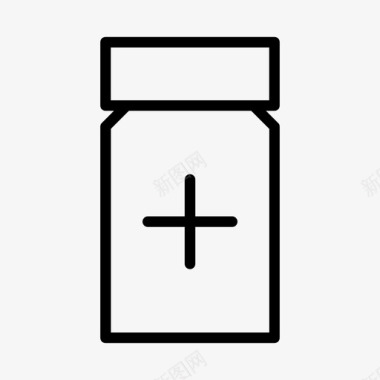 药瓶药瓶胶囊护理图标图标